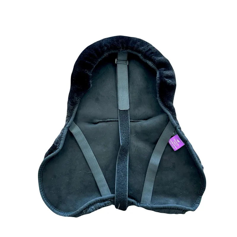 KM Elite Teddy Soft Seat Saver Black-1