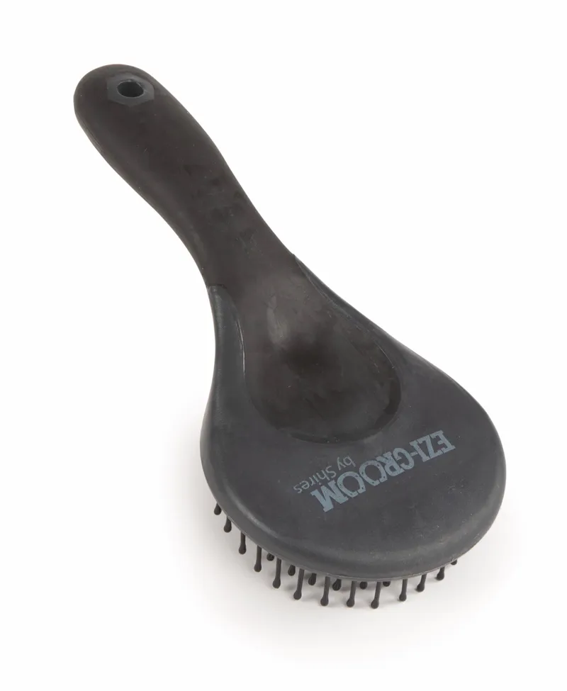Shires Ezi-Groom Grip Mane And Tail Brush Black