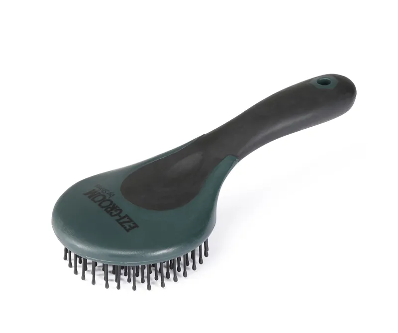 Shires Ezi-Groom Grip Mane And Tail Brush Forest