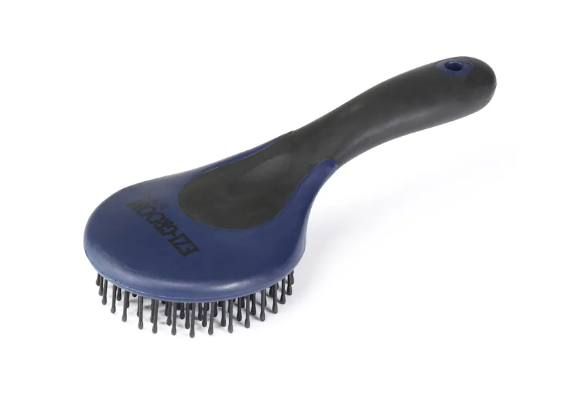Shires Ezi-Groom Grip Mane And Tail Brush Navy