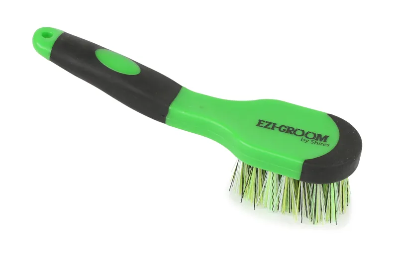 Shires Ezi-Groom Grip Bucket Brush Lime Green