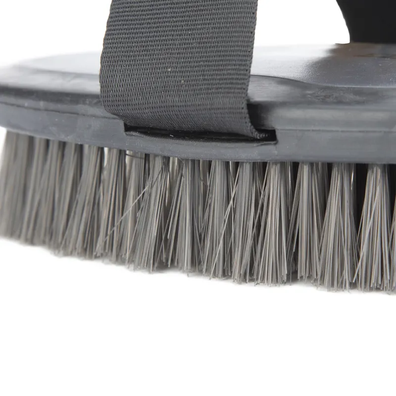 Shires Ezi-Groom Grip Body Brush Small Black-2