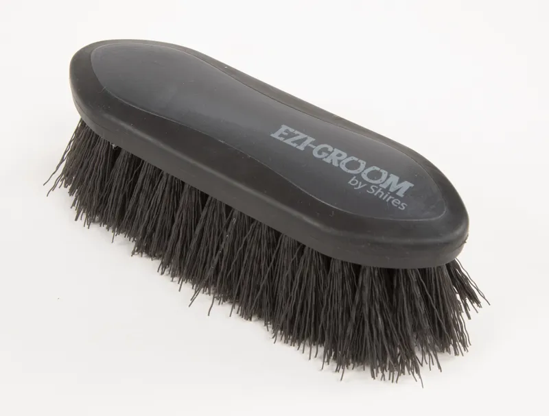 Shires Ezi-Groom Grip Dandy Brush Small Black