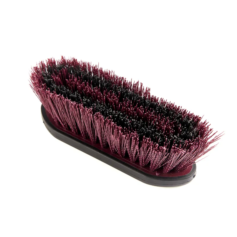 Shires Ezi-Groom Grip Dandy Brush Small Burgundy-1