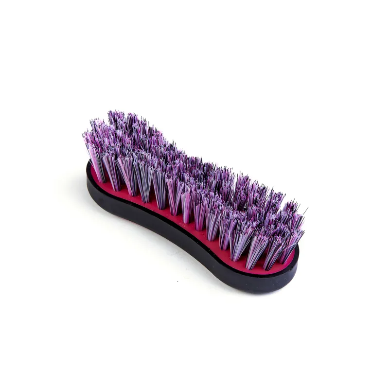 Shires Ezi-Groom Grip Face Brush Bright Pink-2