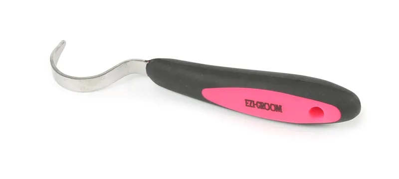 Shires Ezi-Groom Grip Hoof Pick Bright Pink