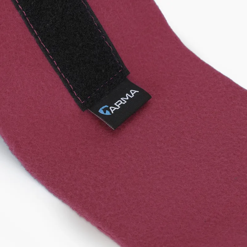 Shires Arma Fleece Bandages Black Cherry-2