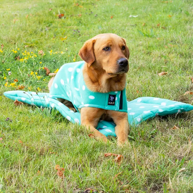 Supreme Products Dotty Fleece Dog Coat Gorgeous Green-1