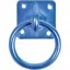 Perry Equestrian Swivel Tie Ring On Plate Blue