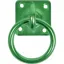 Perry Equestrian Swivel Tie Ring On Plate Green
