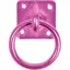 Perry Equestrian Swivel Tie Ring On Plate Pink
