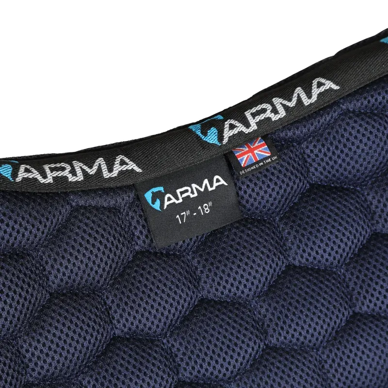 Shires Arma Air Motion Luxe Saddle Cloth Navy-2
