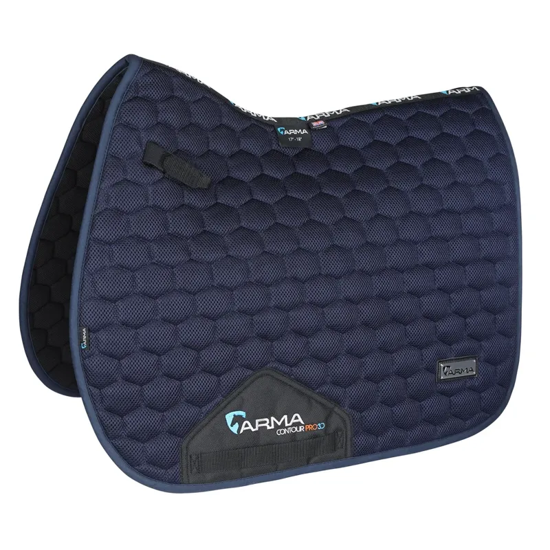 Shires Arma Air Motion Luxe Saddle Cloth Navy