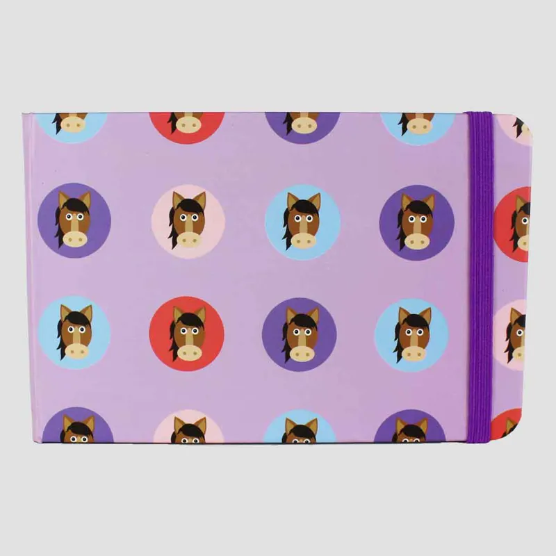 Cartoon Horse Notebook With Elastic Band