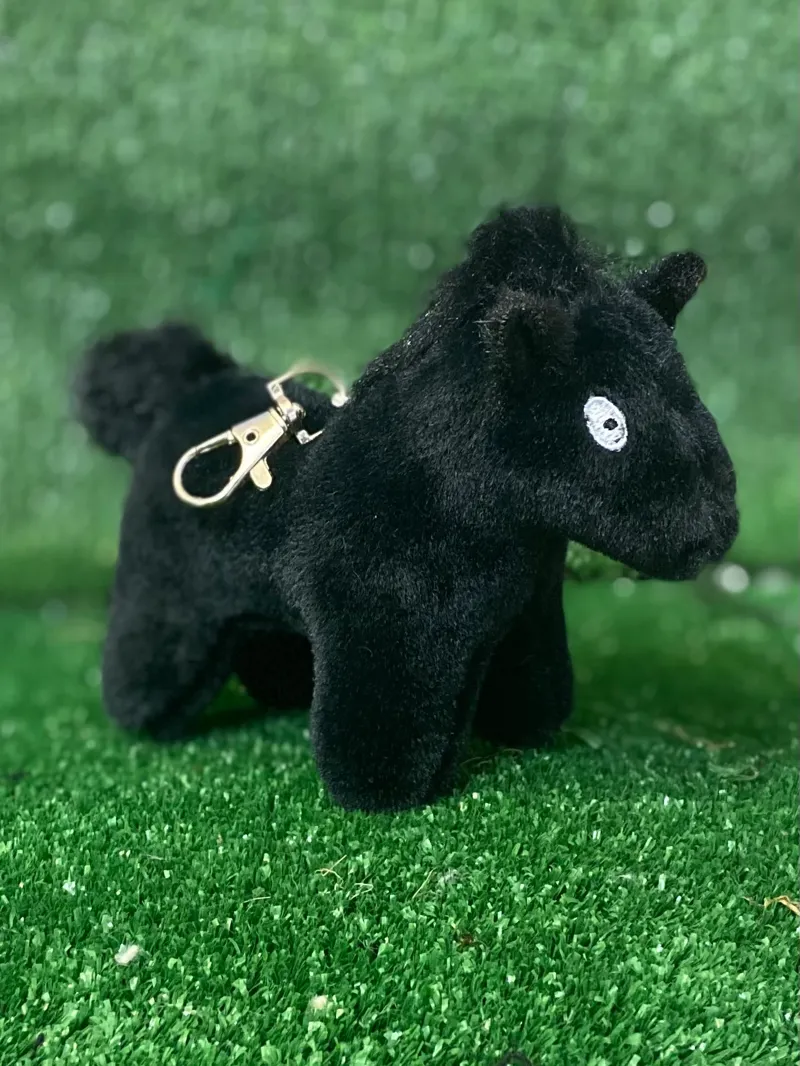 Crafty Ponies Keyring All Black