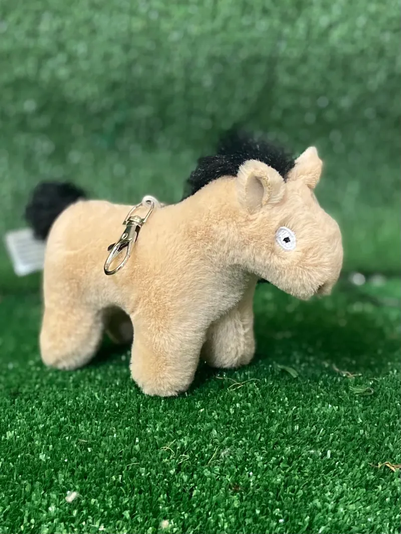Crafty Ponies Keyring Dun