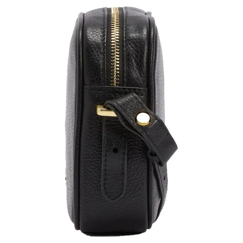 Barbour Daphne Leather Crossbody Bag Black-2