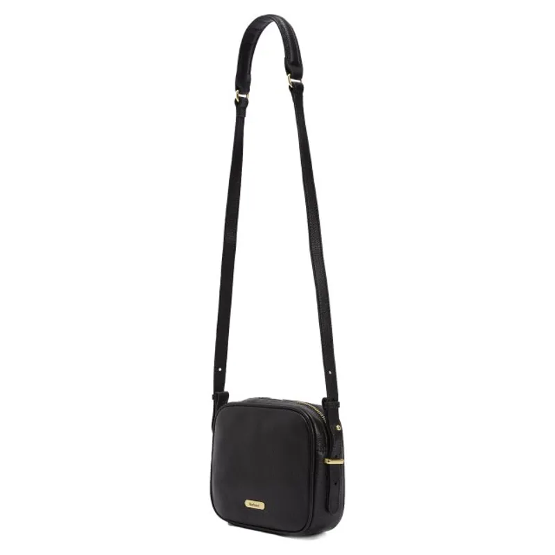Barbour Daphne Leather Crossbody Bag Black-4