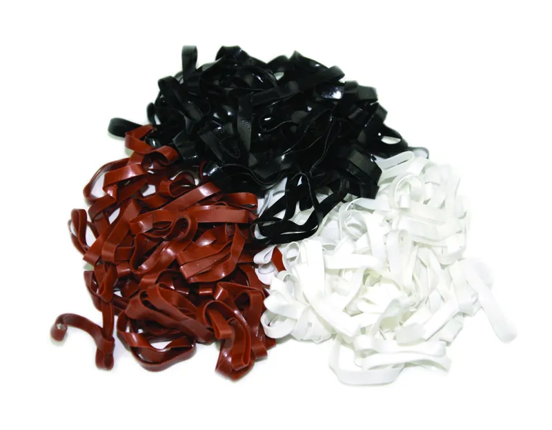 Lincoln Silicone Plaiting Bands 500 Approx. Brown