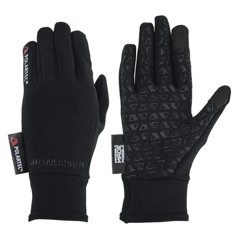 Hy Equestrian Polartec Glacial Riding Glove Black
