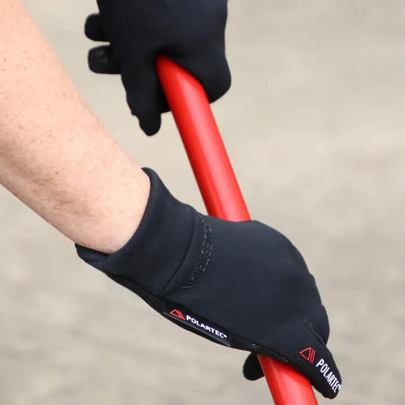 Hy Equestrian Polartec Glacial Riding Glove Black-2