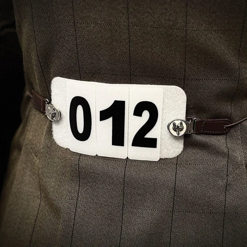 Equetech Showing Number Clips Brown-1