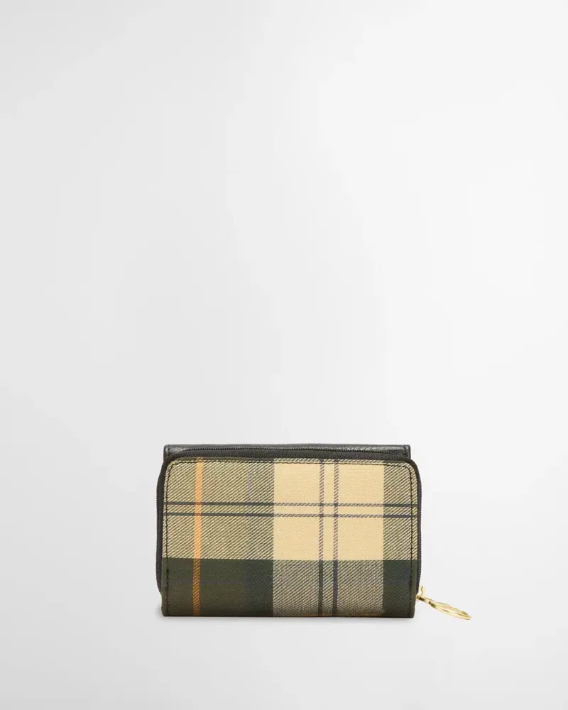 Barbour Rosa Leather French Purse Black/Ancient-1