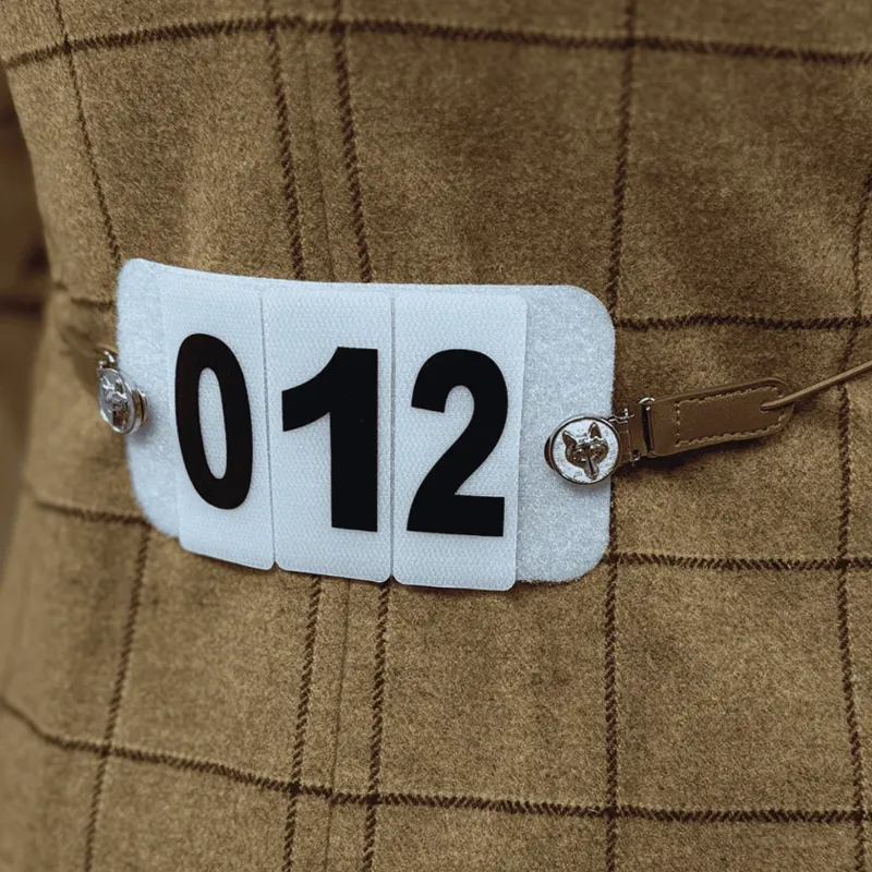 Equetech Showing Number Clips Tan-1