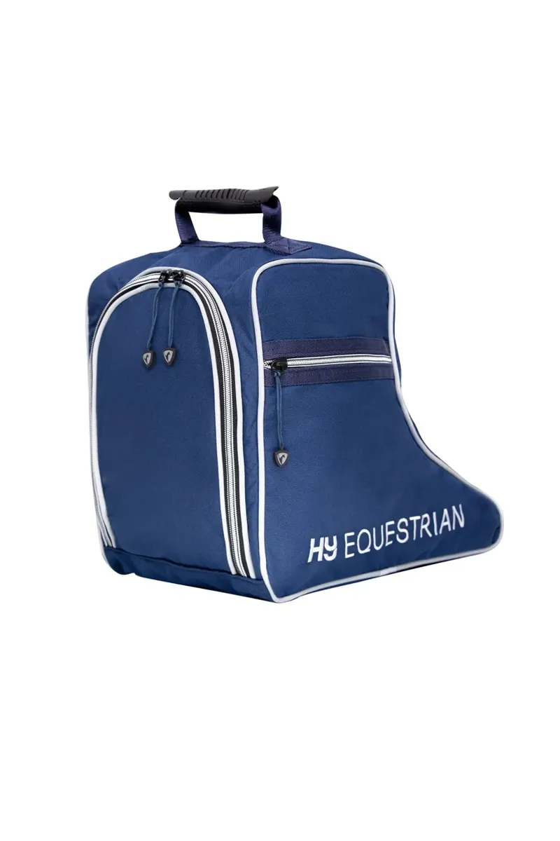 Hy Equestrian Short Boot Bag Navy-1