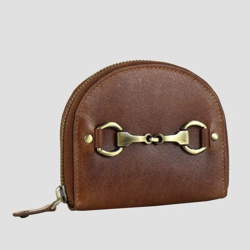 Grays Susan Snaffle Leather Coin Purse Tan-1
