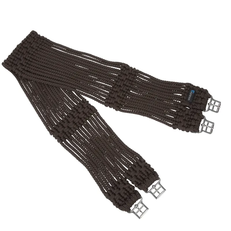 Shires Arma Braided Girth Brown