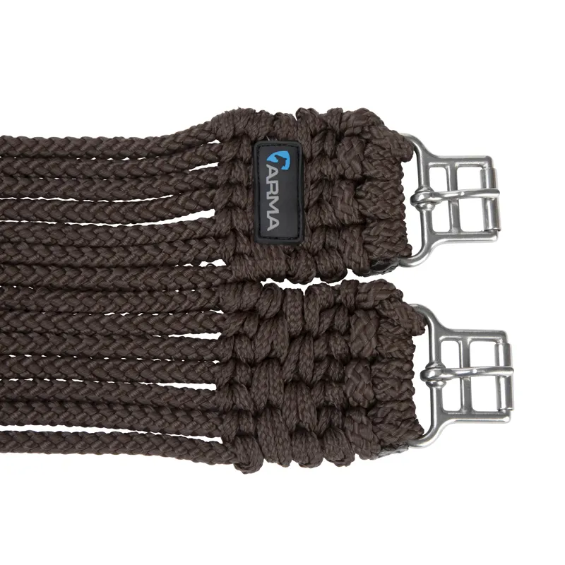 Shires Arma Braided Girth Brown-3