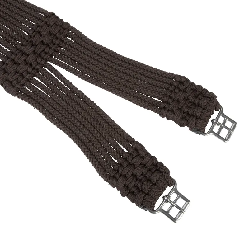 Shires Arma Braided Girth Brown-2
