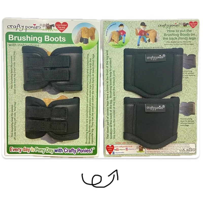 Crafty Ponies Brushing Boots-1