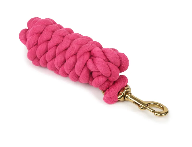 Shires Cotton Leadrope Brass Trigger 2M Approx Fuchsia