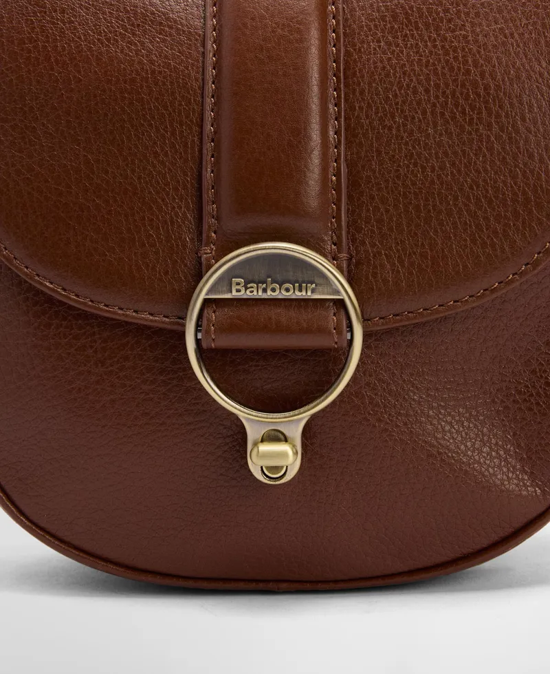 Barbour Elm Lether CrossBody Bag Brown-3
