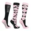 Hy Equestrian Hyconic Socks Pack of 3 Navy/Rose Adult 4-8