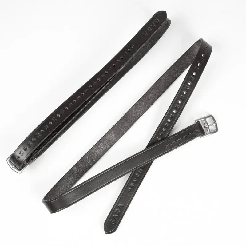 Shires Velociti Stirrup Leathers Black-1