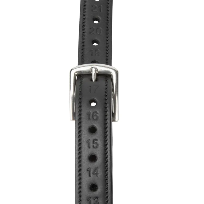 Shires Lusso Wrapped Stirrup Leathers 1in Black-2