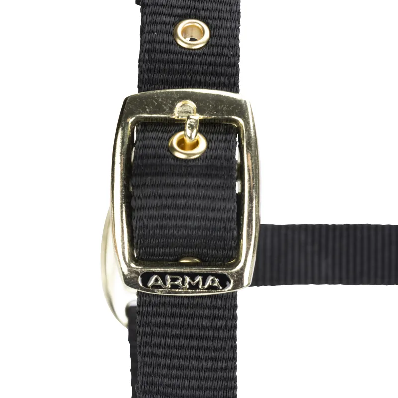 Shires Arma Adjustable Headcollar Black-1