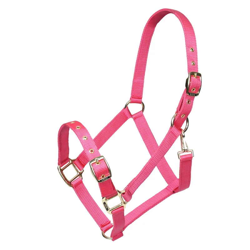 Shires Arma Adjustable Headcollar Pink