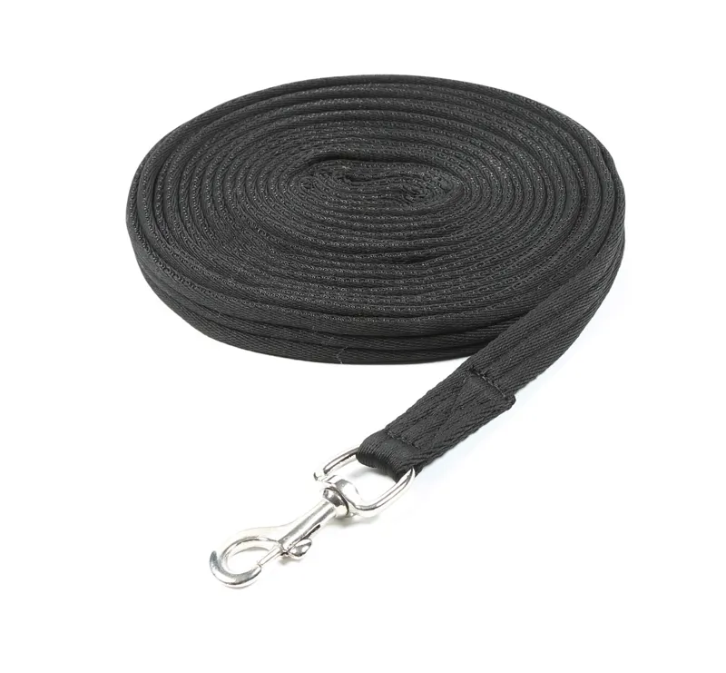 Shires Cushion Web Lunge Line 8M Black