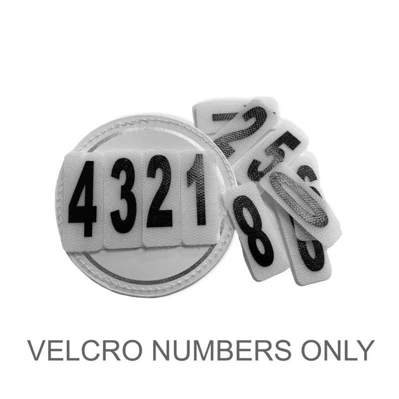 Equetech Velcro Competition Numbers White