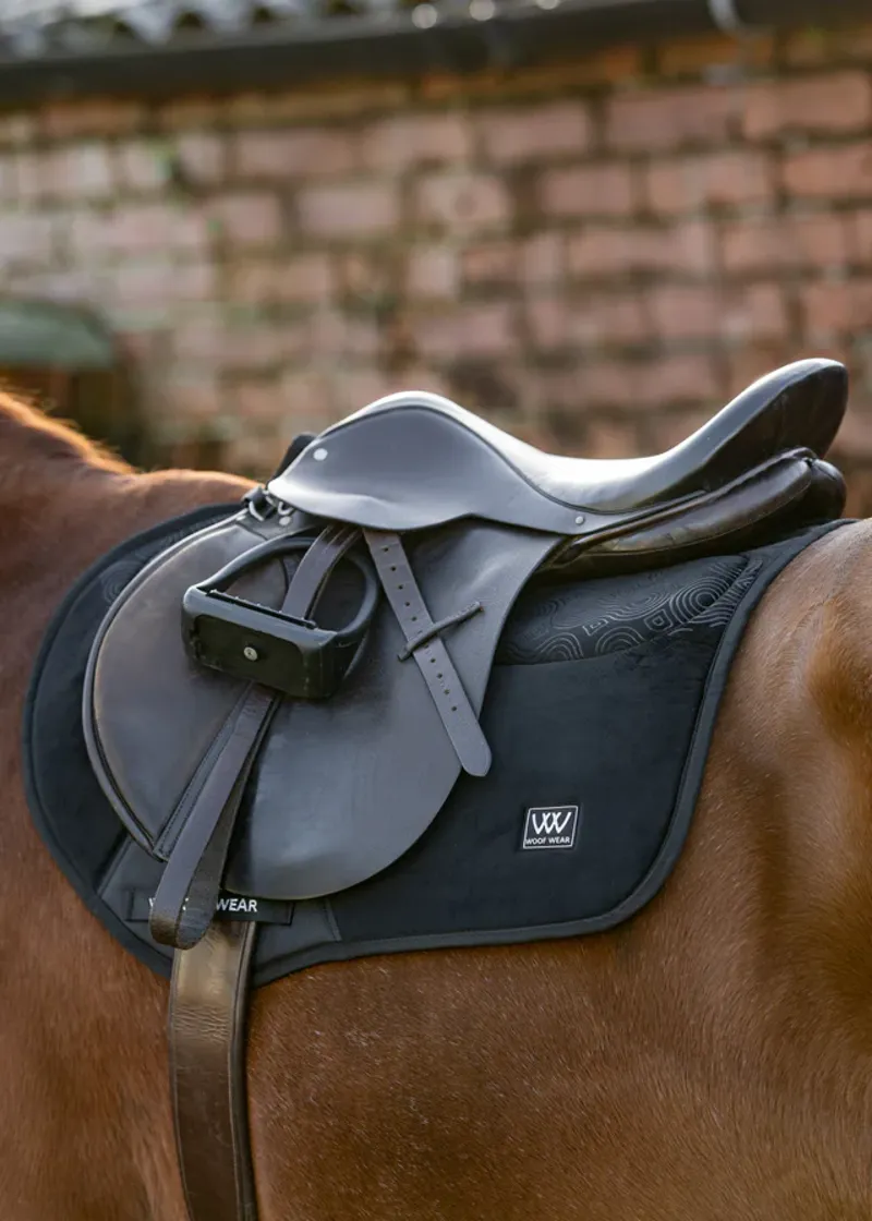 Woof Wear Elite Comfort Plus CC Saddle Pad Black-3