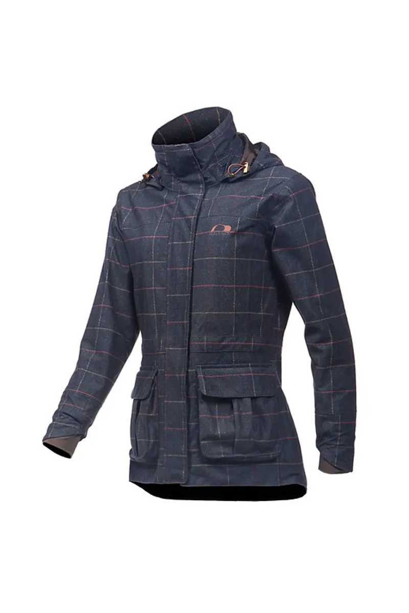 Baleno Pembroke Waterproof Jacket Navy Tweed Print