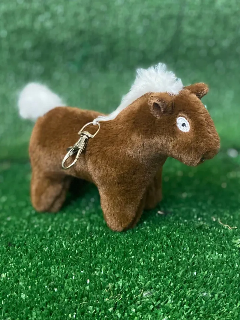 Crafty Ponies Keyring Brown