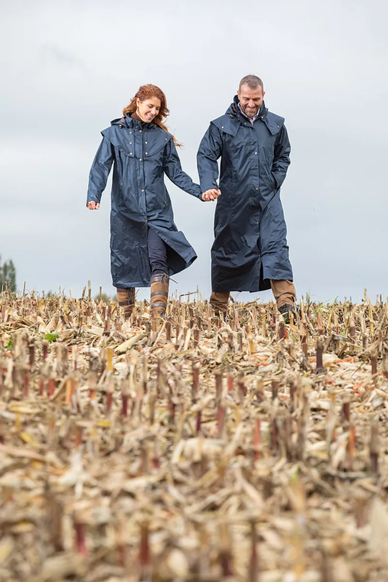 Baleno Newbury Long Waterproof Coat Navy-2