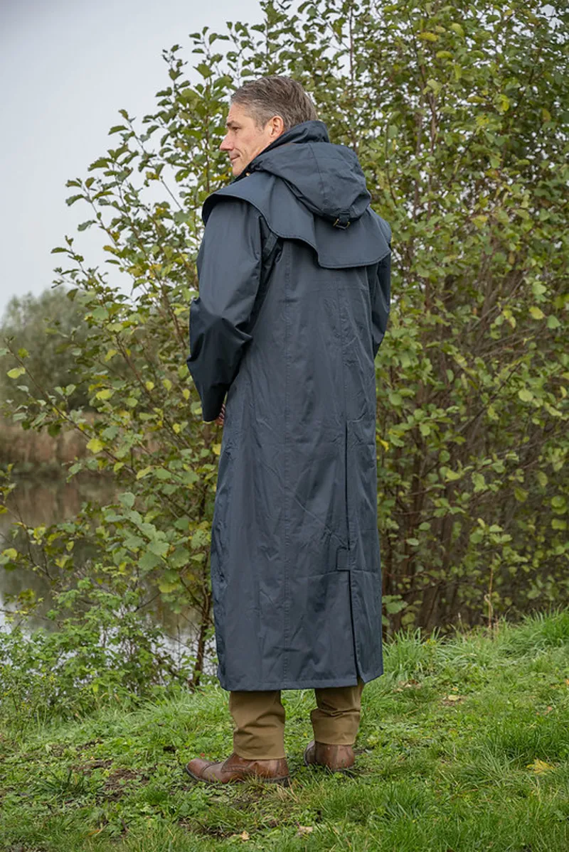 Baleno Newbury Long Waterproof Coat Navy-1