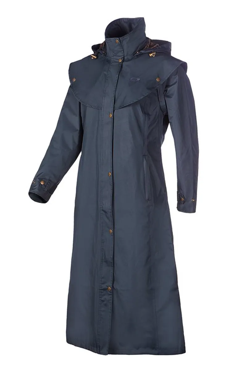 Baleno Newbury Long Waterproof Coat Navy-3