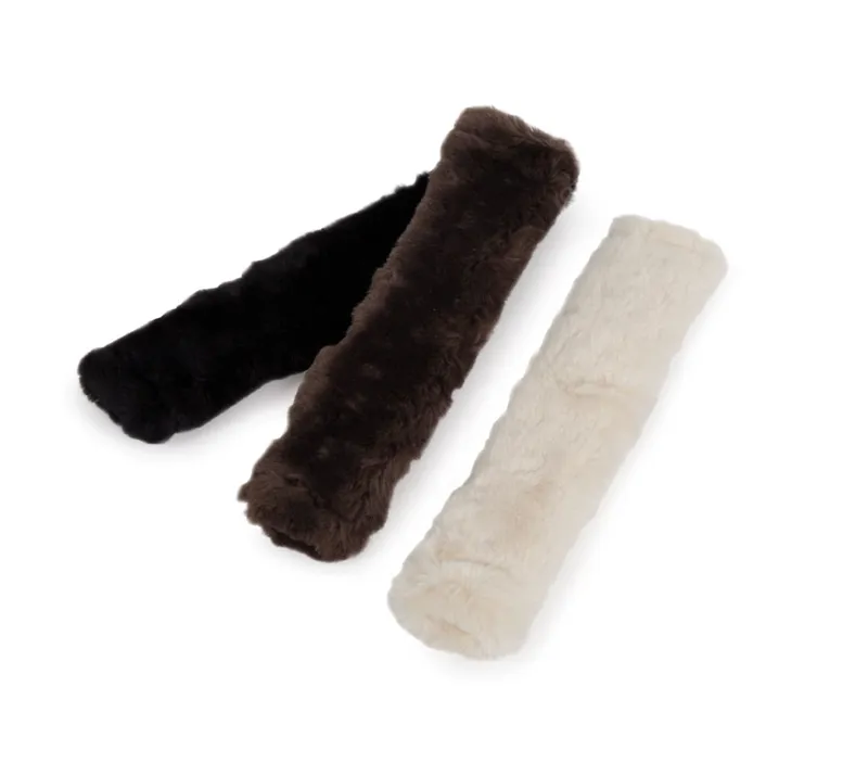Shires Performance Noseband Sleeve Super Fleece Black